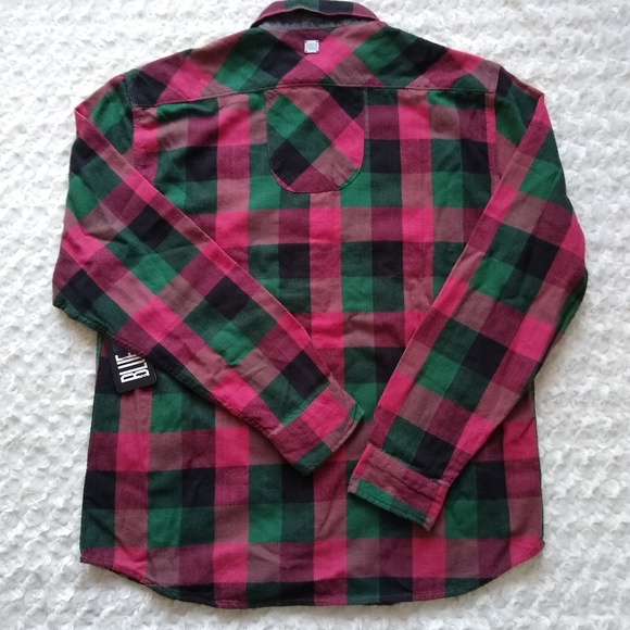 Marithe Girbaud Francois NWT Buffalo Check Flannel - Picture 2 of 13